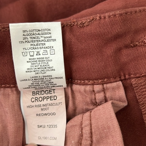 DL1961 Anthropologie Bridget Cropped High Rise Intrasculpt Boot Jean Size 27 - Picture 11 of 11